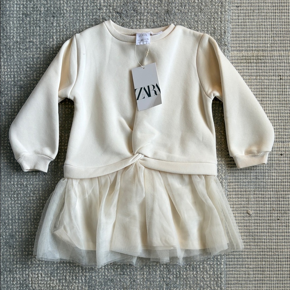 *NWT* Zara Toddler Dress with Tulle Skirt